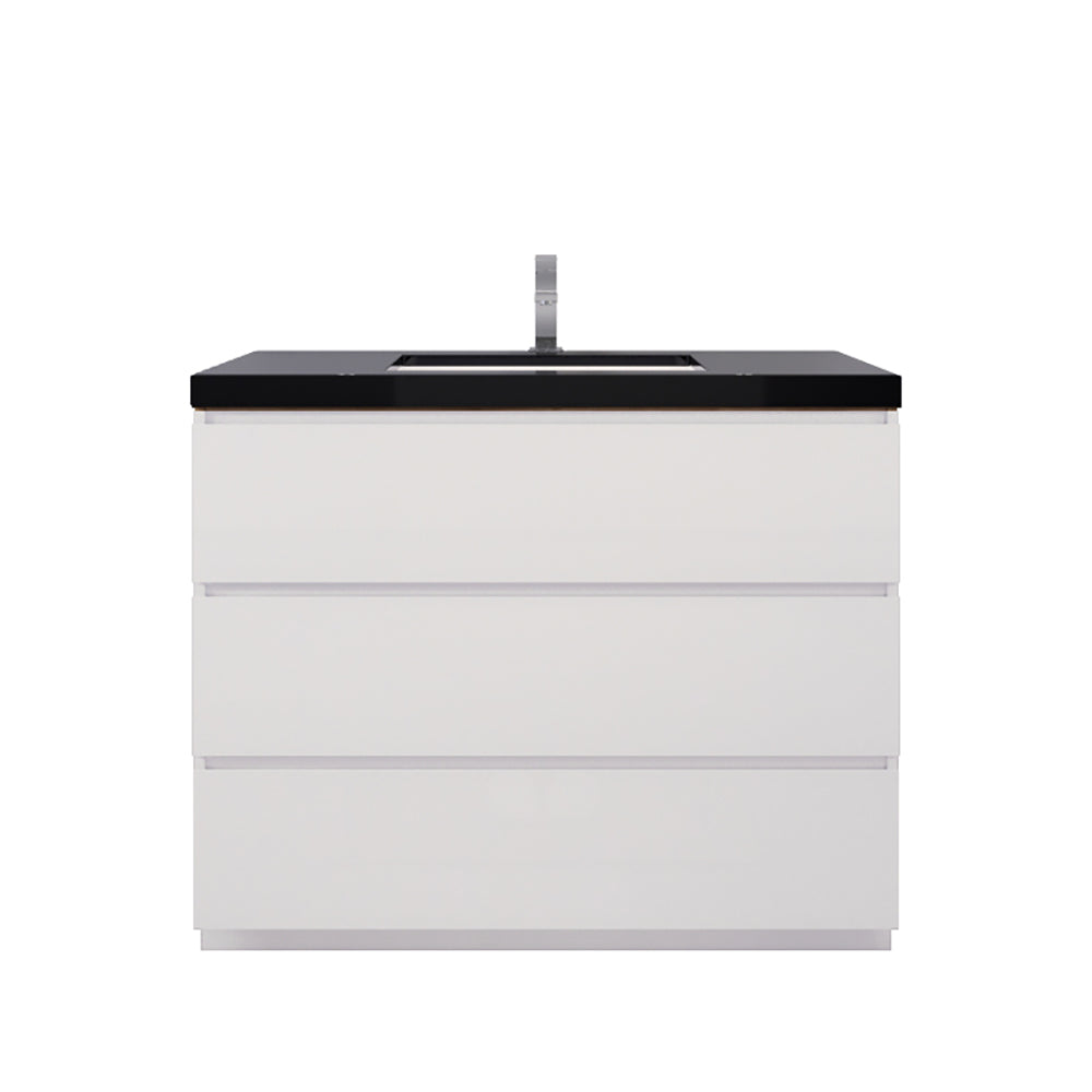 Stanley 42" Freestanding Bathroom Vanity with Reinforced Acrylic Integrated Sink Top