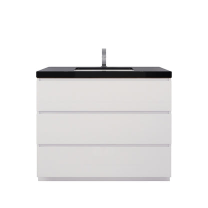 Stanley 42" Freestanding Bathroom Vanity with Reinforced Acrylic Integrated Sink Top