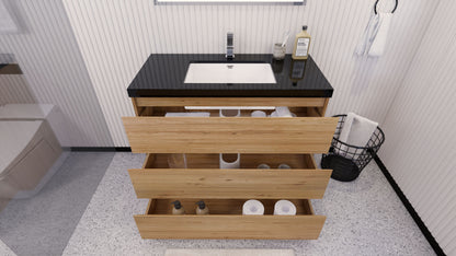 Stanley 42" Freestanding Bathroom Vanity with Reinforced Acrylic Integrated Sink Top