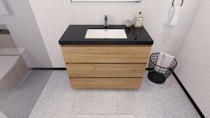 Stanley 42" Freestanding Bathroom Vanity with Reinforced Acrylic Integrated Sink Top