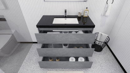 Stanley 42" Freestanding Bathroom Vanity with Reinforced Acrylic Integrated Sink Top