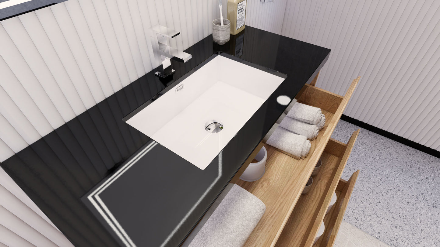 Stanley 42" Freestanding Bathroom Vanity with Reinforced Acrylic Integrated Sink Top