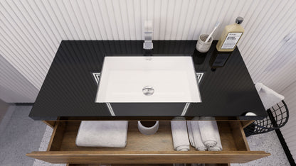 Stanley 42" Freestanding Bathroom Vanity with Reinforced Acrylic Integrated Sink Top