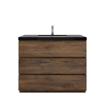 Stanley 42" Freestanding Bathroom Vanity with Reinforced Acrylic Integrated Sink Top