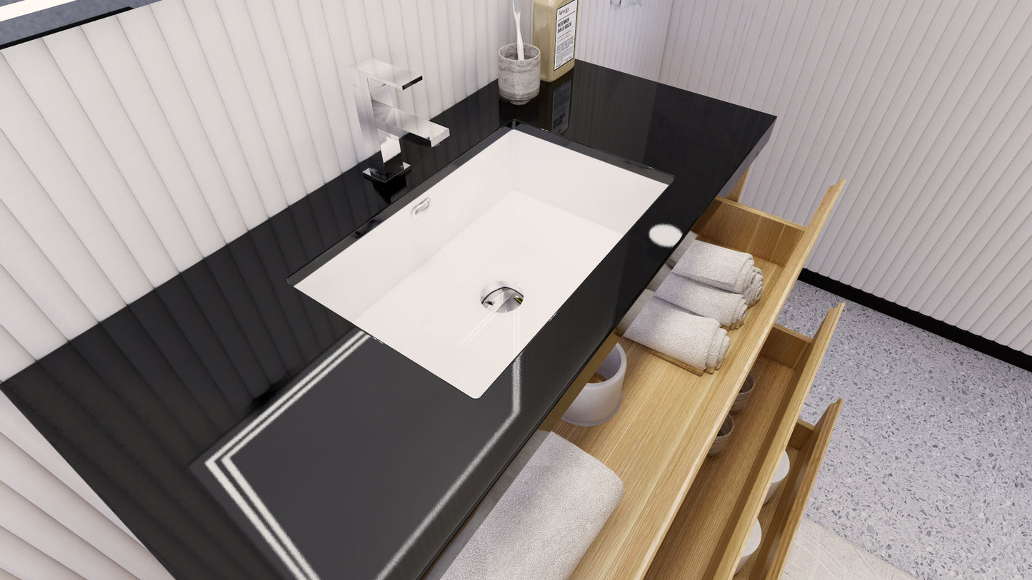 Stanley 42" Freestanding Bathroom Vanity with Reinforced Acrylic Integrated Sink Top