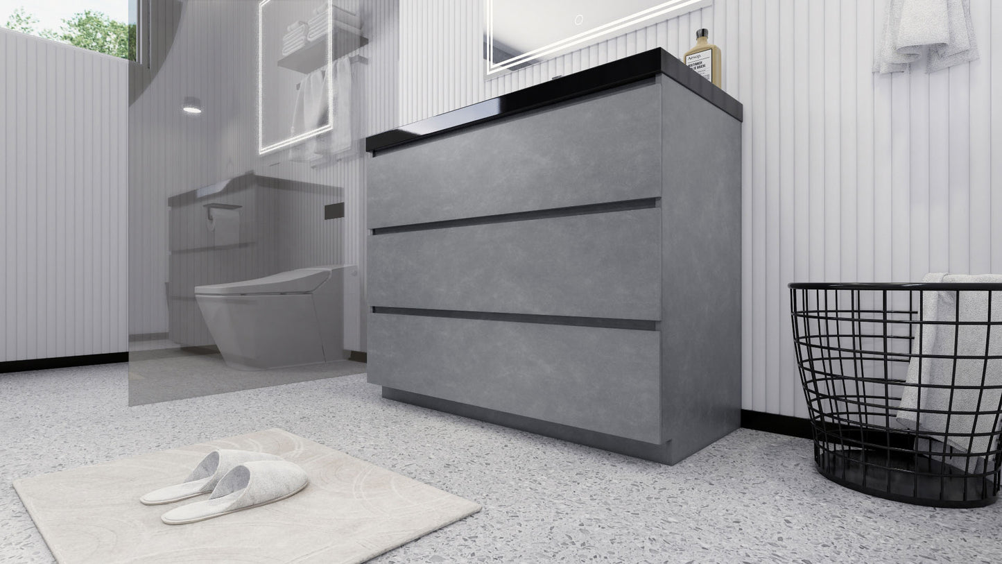 Stanley 42" Freestanding Bathroom Vanity with Reinforced Acrylic Integrated Sink Top