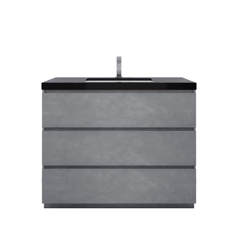 Stanley 42" Freestanding Bathroom Vanity with Reinforced Acrylic Integrated Sink Top