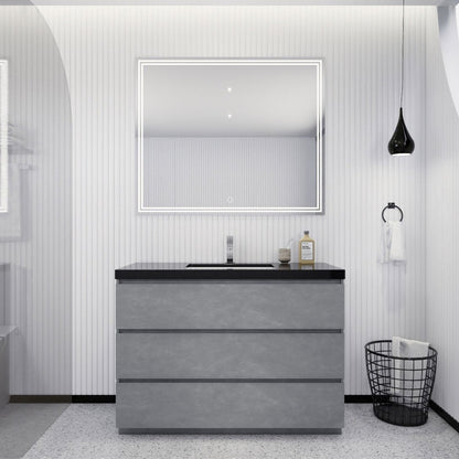 Stanley 48" Freestanding Bathroom Vanity with Reinforced Acrylic Integrated Sink Top
