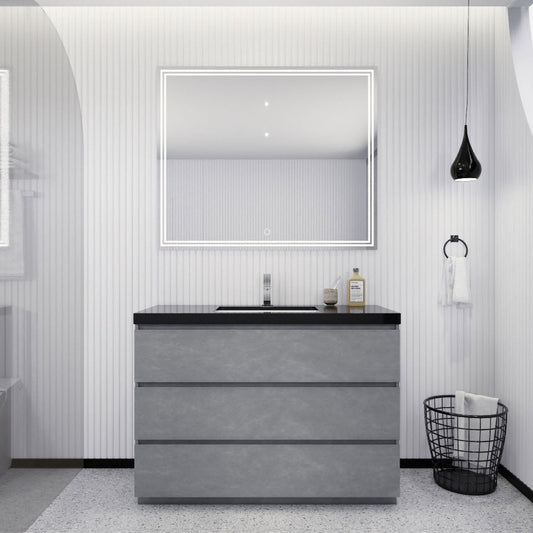 Stanley 48" Freestanding Bathroom Vanity with Reinforced Acrylic Integrated Sink Top