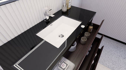 Stanley 48" Freestanding Bathroom Vanity with Reinforced Acrylic Integrated Sink Top