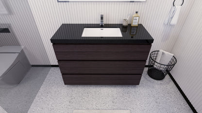Stanley 48" Freestanding Bathroom Vanity with Reinforced Acrylic Integrated Sink Top