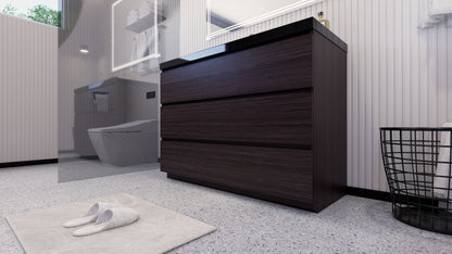 Stanley 48" Freestanding Bathroom Vanity with Reinforced Acrylic Integrated Sink Top