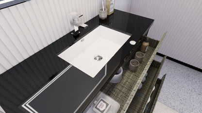 Stanley 48" Freestanding Bathroom Vanity with Reinforced Acrylic Integrated Sink Top