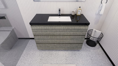 Stanley 48" Freestanding Bathroom Vanity with Reinforced Acrylic Integrated Sink Top