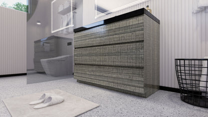 Stanley 48" Freestanding Bathroom Vanity with Reinforced Acrylic Integrated Sink Top