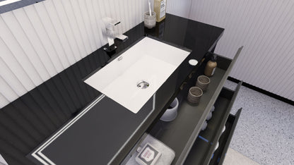Stanley 48" Freestanding Bathroom Vanity with Reinforced Acrylic Integrated Sink Top