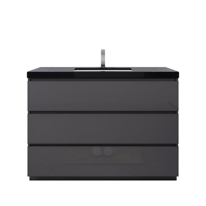 Stanley 48" Freestanding Bathroom Vanity with Reinforced Acrylic Integrated Sink Top