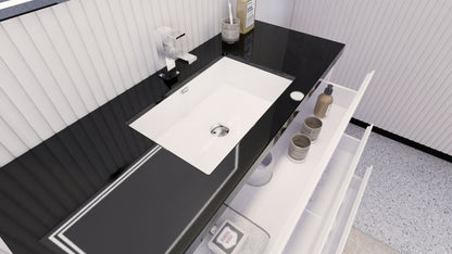 Stanley 48" Freestanding Bathroom Vanity with Reinforced Acrylic Integrated Sink Top