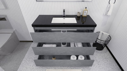 Stanley 48" Freestanding Bathroom Vanity with Reinforced Acrylic Integrated Sink Top