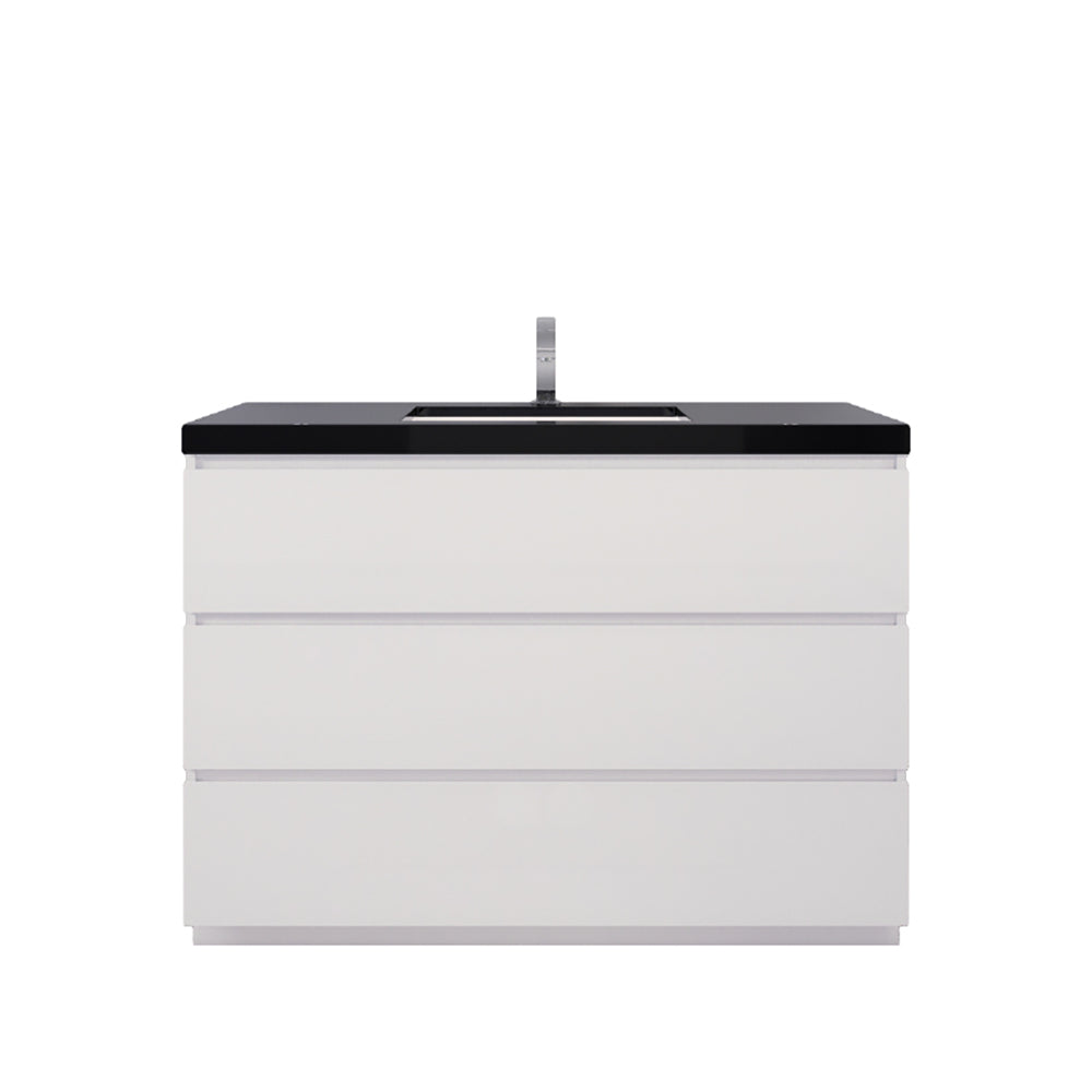 Stanley 48" Freestanding Bathroom Vanity with Reinforced Acrylic Integrated Sink Top