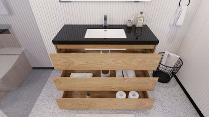 Stanley 48" Freestanding Bathroom Vanity with Reinforced Acrylic Integrated Sink Top