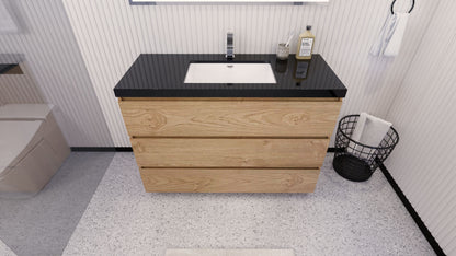 Stanley 48" Freestanding Bathroom Vanity with Reinforced Acrylic Integrated Sink Top