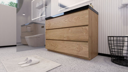 Stanley 48" Freestanding Bathroom Vanity with Reinforced Acrylic Integrated Sink Top