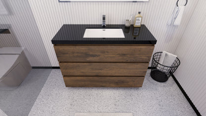 Stanley 48" Freestanding Bathroom Vanity with Reinforced Acrylic Integrated Sink Top