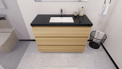 Stanley 48" Freestanding Bathroom Vanity with Reinforced Acrylic Integrated Sink Top