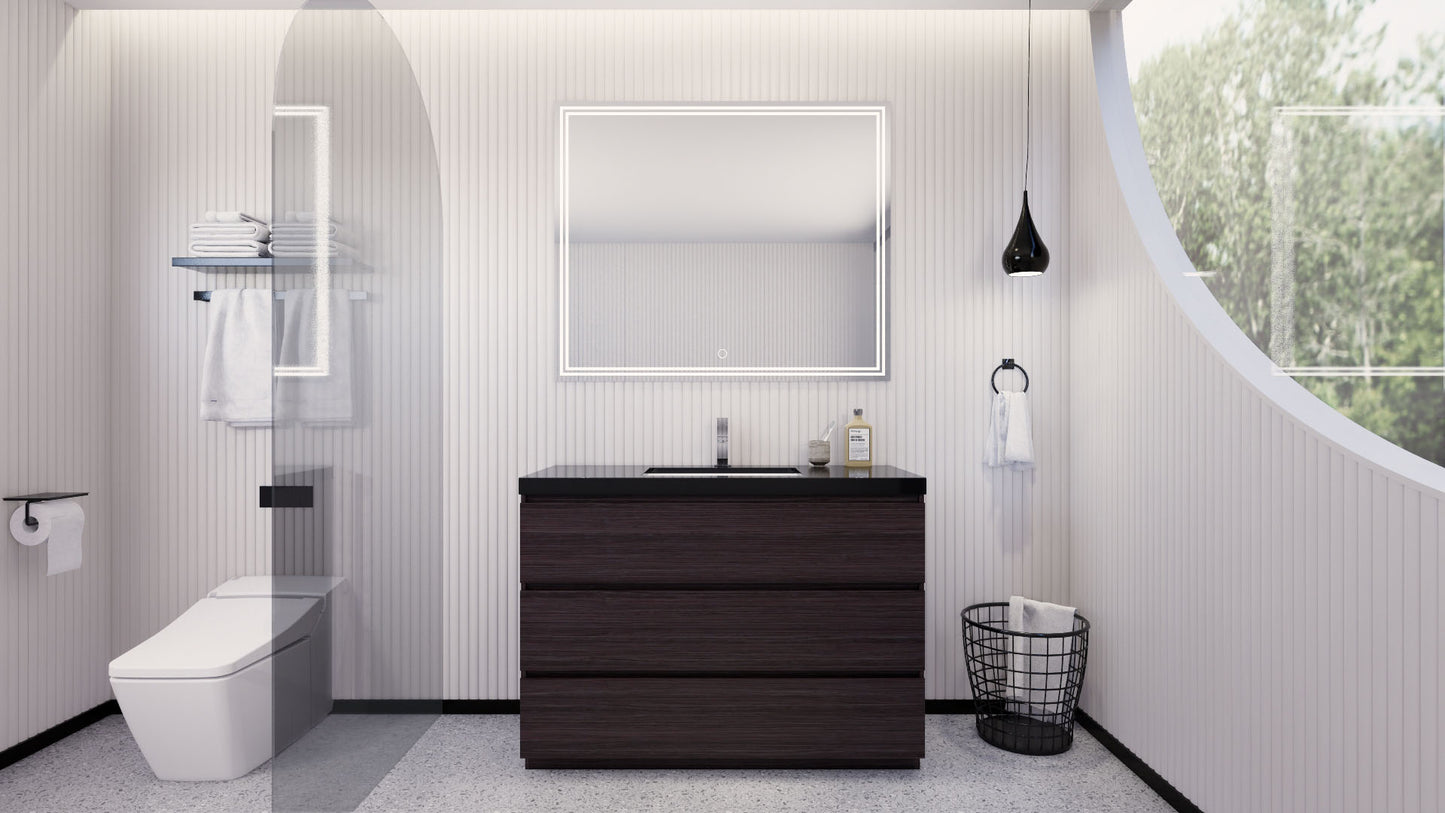 Stanley 48" Freestanding Bathroom Vanity with Reinforced Acrylic Integrated Sink Top