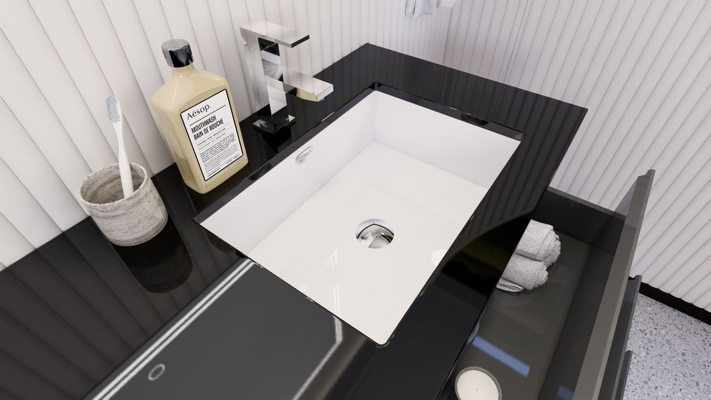 Stanley 60" Freestanding Bathroom Vanity with Reinforced Acrylic Integrated Sink Top