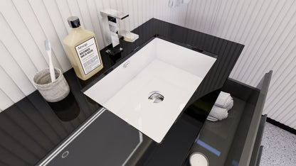 Stanley 60" Freestanding Bathroom Vanity with Reinforced Acrylic Integrated Sink Top