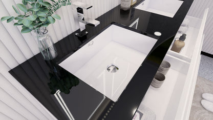 Stanley 60" Freestanding Bathroom Vanity with Reinforced Acrylic Integrated Sink Top