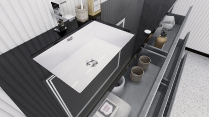 Stanley 60" Freestanding Bathroom Vanity with Reinforced Acrylic Integrated Sink Top