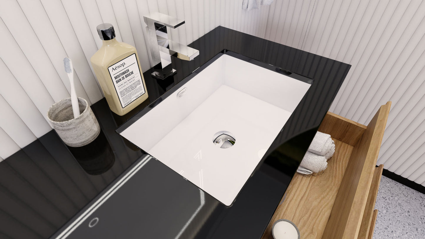Stanley 60" Freestanding Bathroom Vanity with Reinforced Acrylic Integrated Sink Top