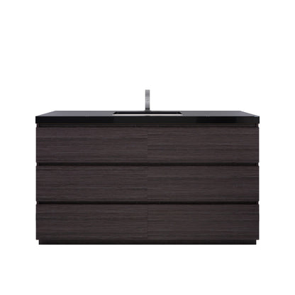Stanley 60" Freestanding Bathroom Vanity with Reinforced Acrylic Integrated Sink Top