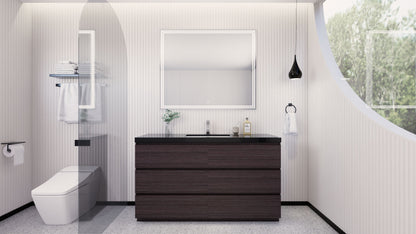 Stanley 60" Freestanding Bathroom Vanity with Reinforced Acrylic Integrated Sink Top