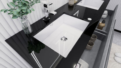 Stanley 60" Freestanding Bathroom Vanity with Reinforced Acrylic Integrated Sink Top