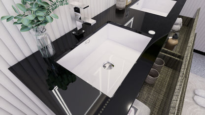 Stanley 60" Freestanding Bathroom Vanity with Reinforced Acrylic Integrated Sink Top