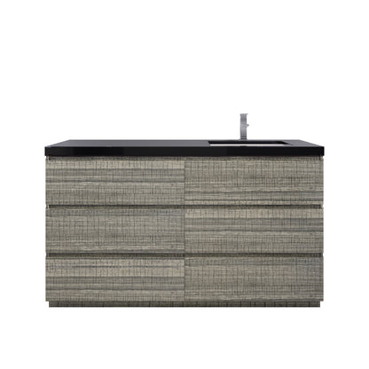 Stanley 60" Freestanding Bathroom Vanity with Reinforced Acrylic Integrated Sink Top