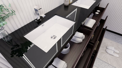 Stanley 72" Freestanding Bathroom Vanity with Reinforced Acrylic Integrated Sink Top