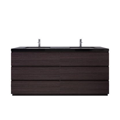 Stanley 72" Freestanding Bathroom Vanity with Reinforced Acrylic Integrated Sink Top