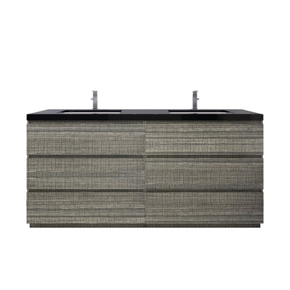 Stanley 72" Freestanding Bathroom Vanity with Reinforced Acrylic Integrated Sink Top