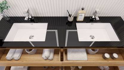 Stanley 72" Freestanding Bathroom Vanity with Reinforced Acrylic Integrated Sink Top