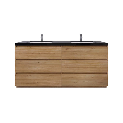Stanley 72" Freestanding Bathroom Vanity with Reinforced Acrylic Integrated Sink Top