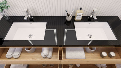 Stanley 72" Freestanding Bathroom Vanity with Reinforced Acrylic Integrated Sink Top