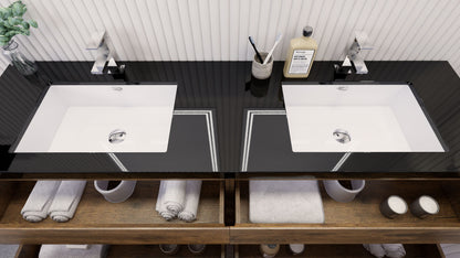 Stanley 72" Freestanding Bathroom Vanity with Reinforced Acrylic Integrated Sink Top