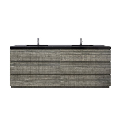 Stanley 84" Freestanding Bathroom Vanity with Reinforced Acrylic Integrated Sink Top