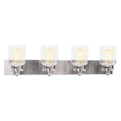 Luxor Vintage Bathroom Vanity Light Fixture with 4 Light Globes