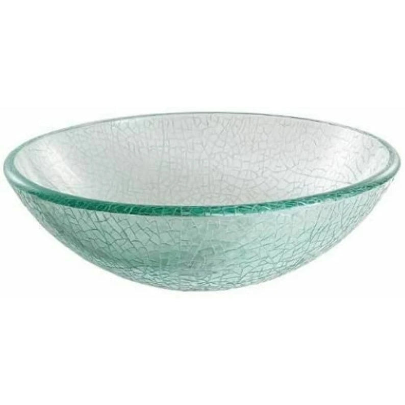 Khrystyna Tempered Glass Vessel Bathroom Sink